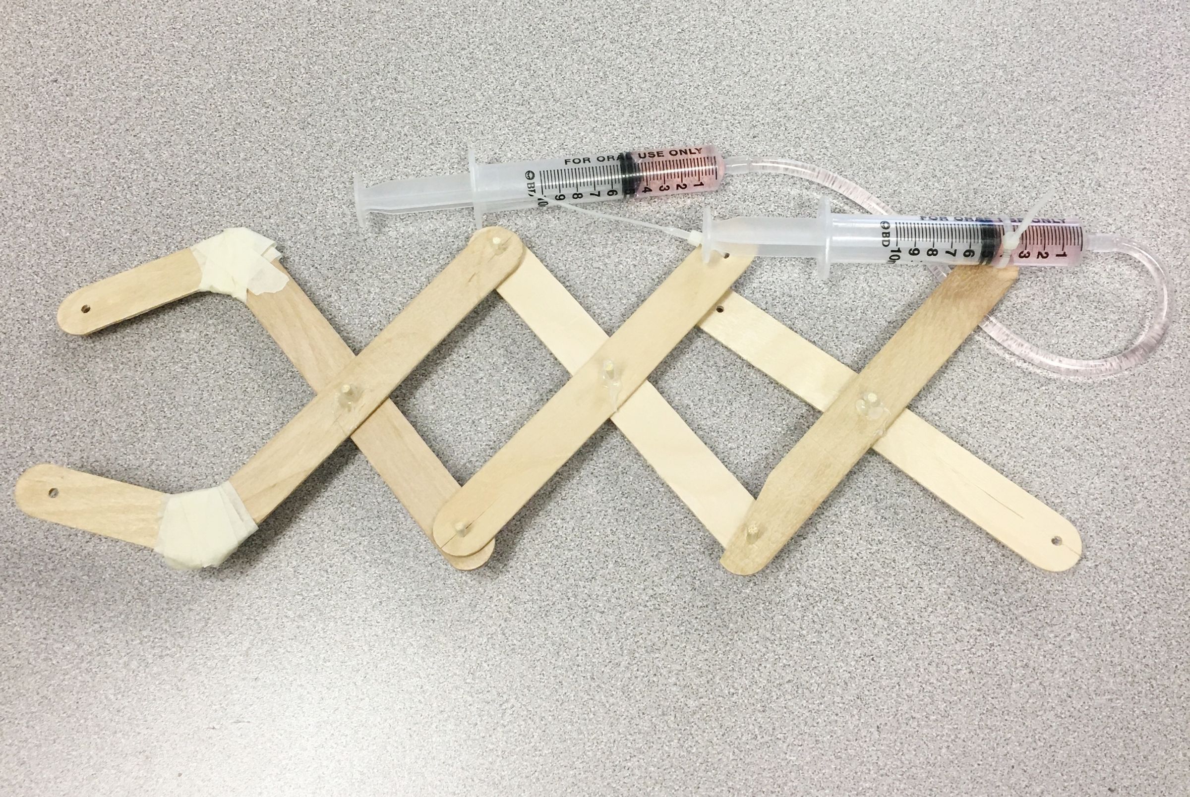 Cardboard Robotic Hydraulic Arm