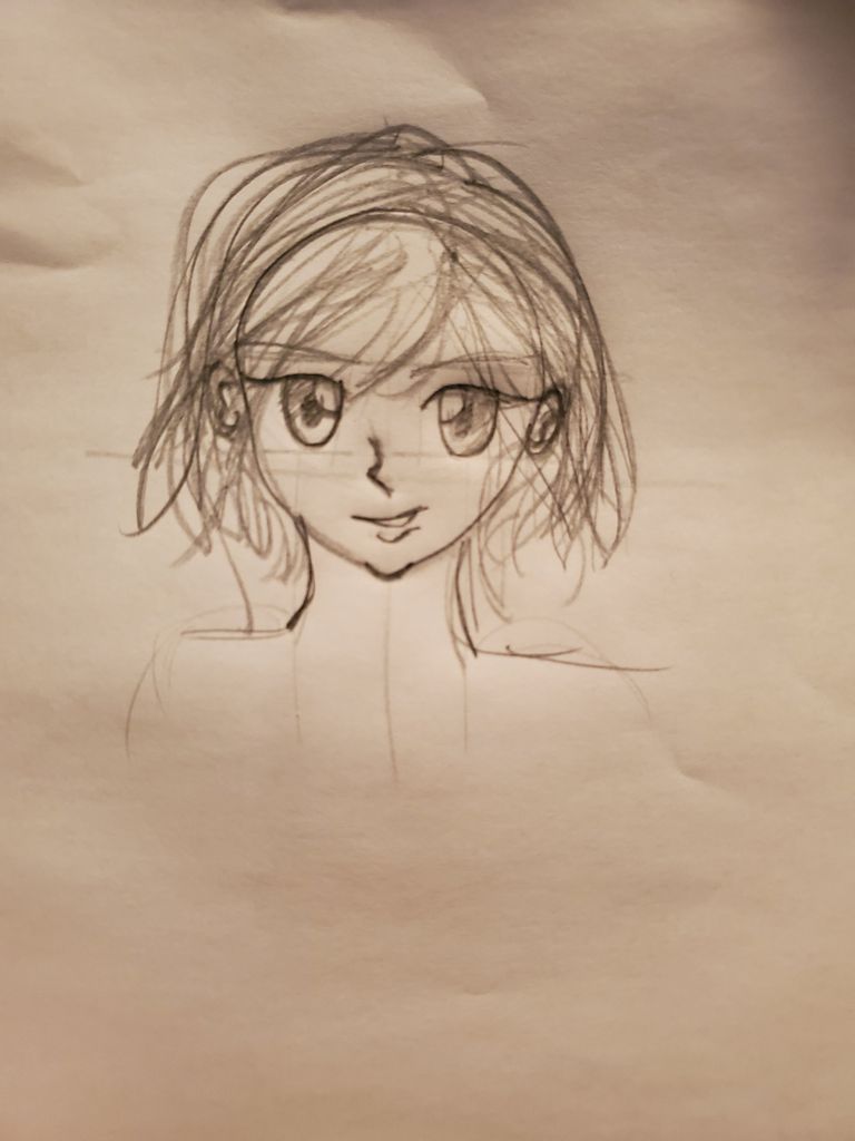 How To Draw An Anime Face Female 14 Steps Instructables
