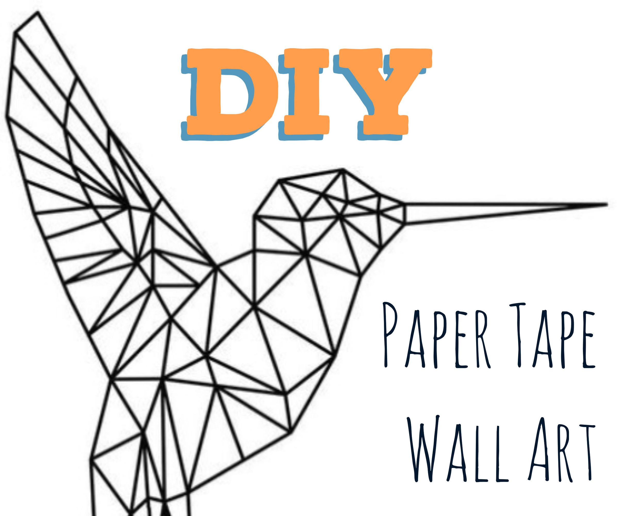 DIY Paper Tape Wall Art