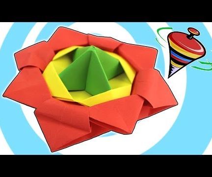  Action Origami Spinning Top Toy Video Tutorial 