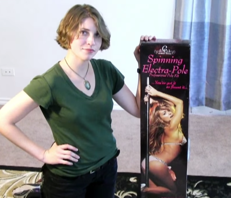 How to Set Up a Mobile Stripper Pole in Your Living Room (Carmen Electra Peek-A-Boo Pole Dancing Kit) : 6 Steps