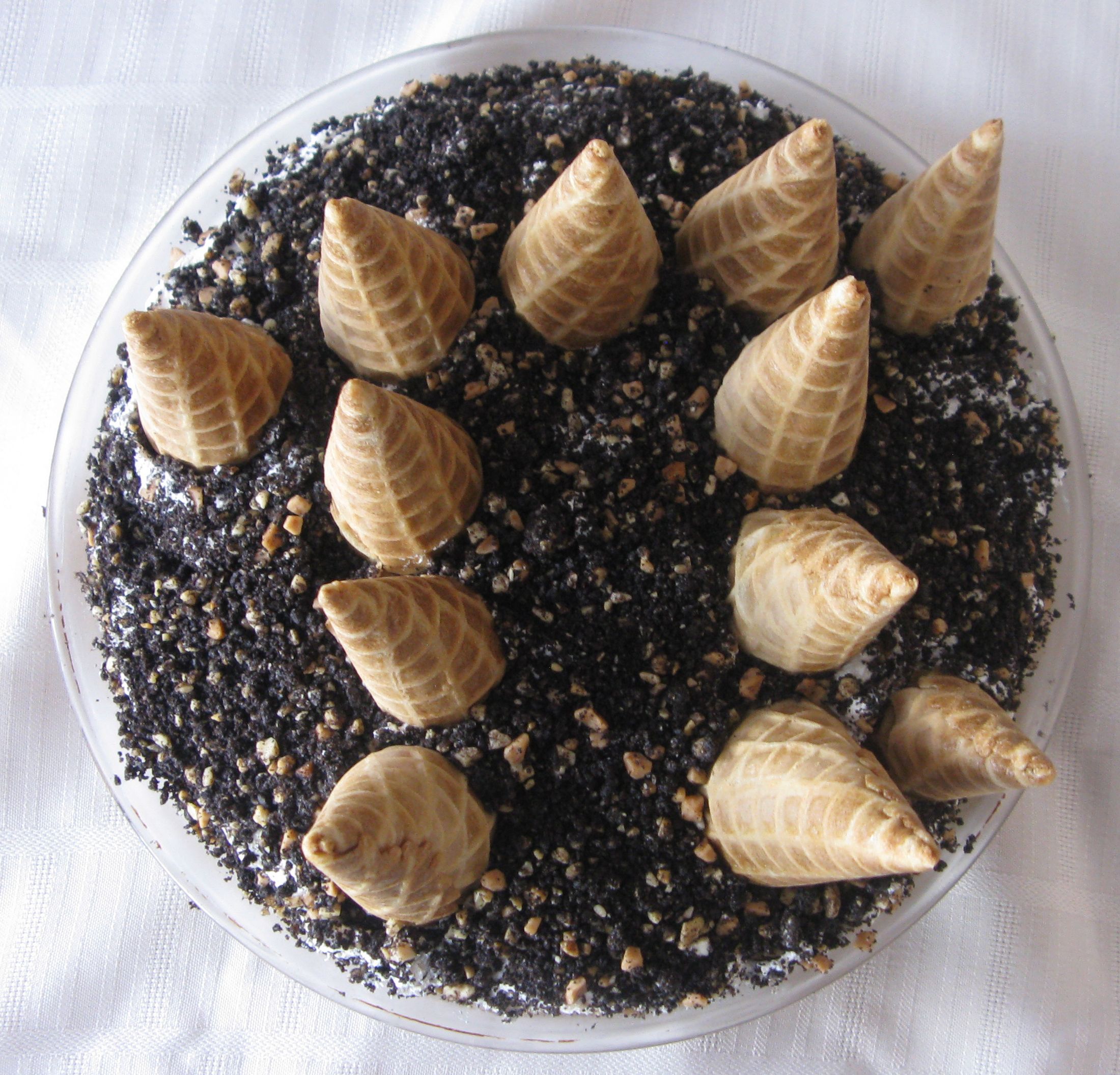 Drumstick Pie with Waffle Cone Crust
