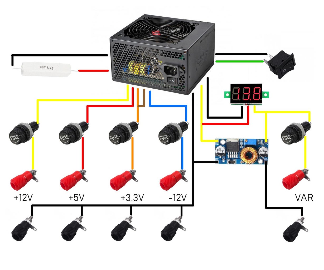 ATX Bench Power Supply : 13 Steps (with Pictures) - Instructables