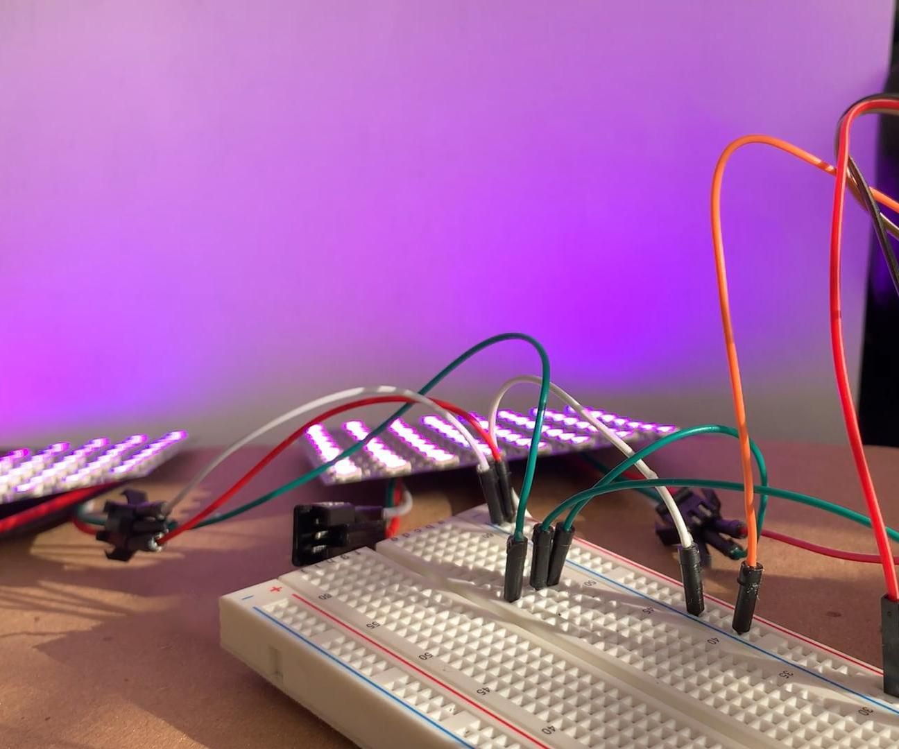 Sound Reactive RGB 8x8 LEDs