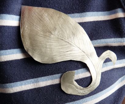 "Peacock Feather" Magnetic Brooch