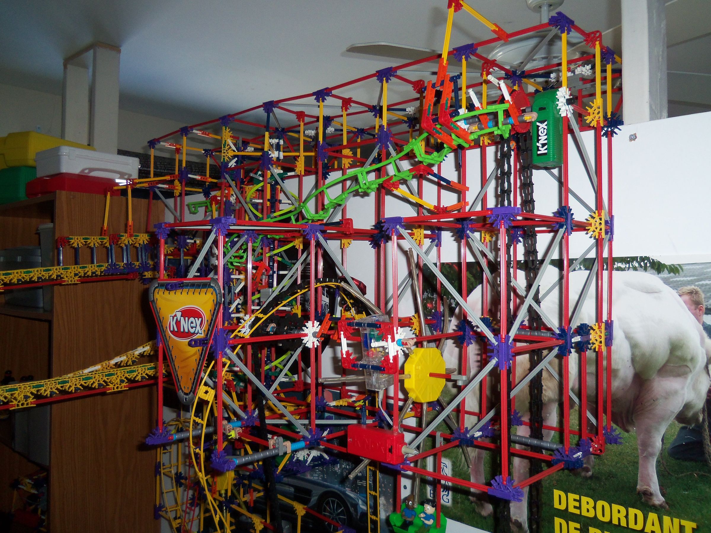 K'nex "Split Receptacle" Ball Machine
