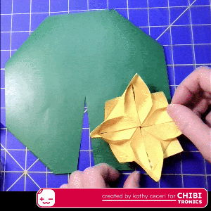 Light-Up Origami Lotus With Chibitronics Magnet-On Reed Switch