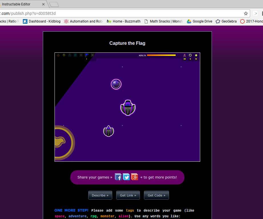 Capture the Flag: a Game on Sploder!