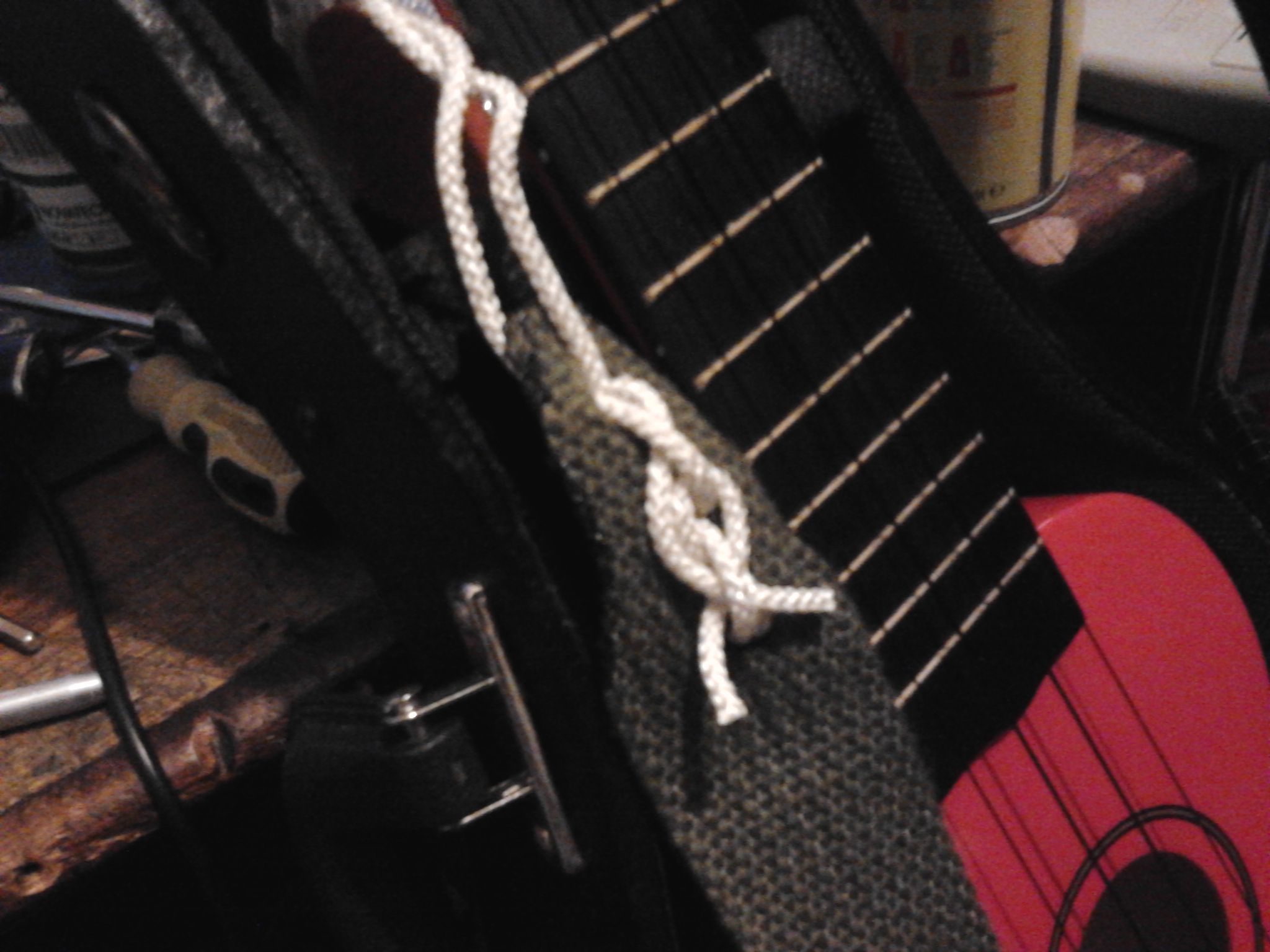 Fit Guitar Strap End Pin Buttons and Gutar Style Strap to a Ukelele