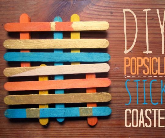 DIY Popsicle Stick Coaster
