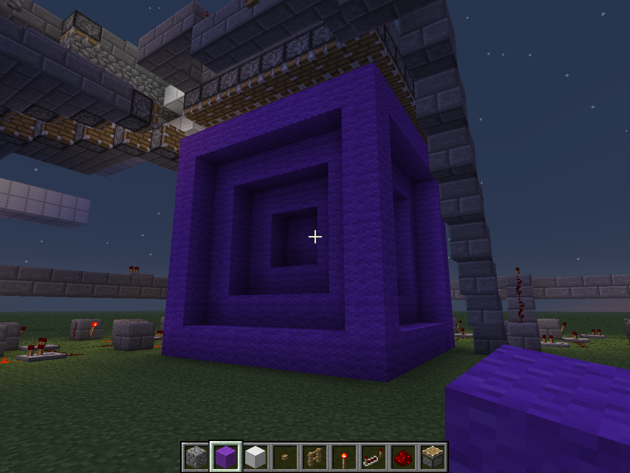 Purple Minecraft 3D printer(8x8x8)