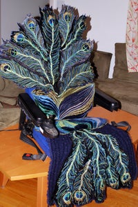 Peacock Struts and Scooter Slipcovers