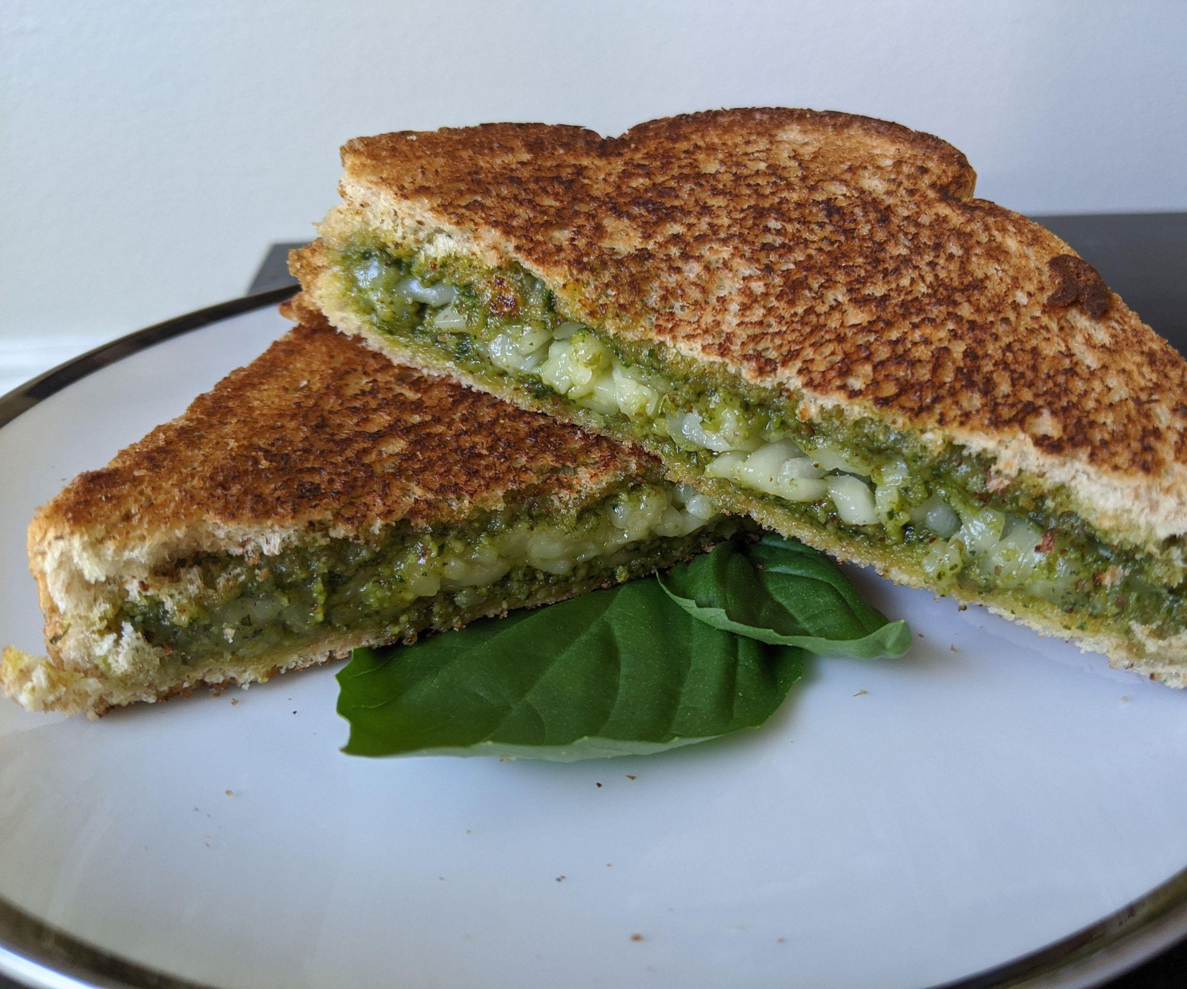 Pesto Grilled Cheese Sandwich