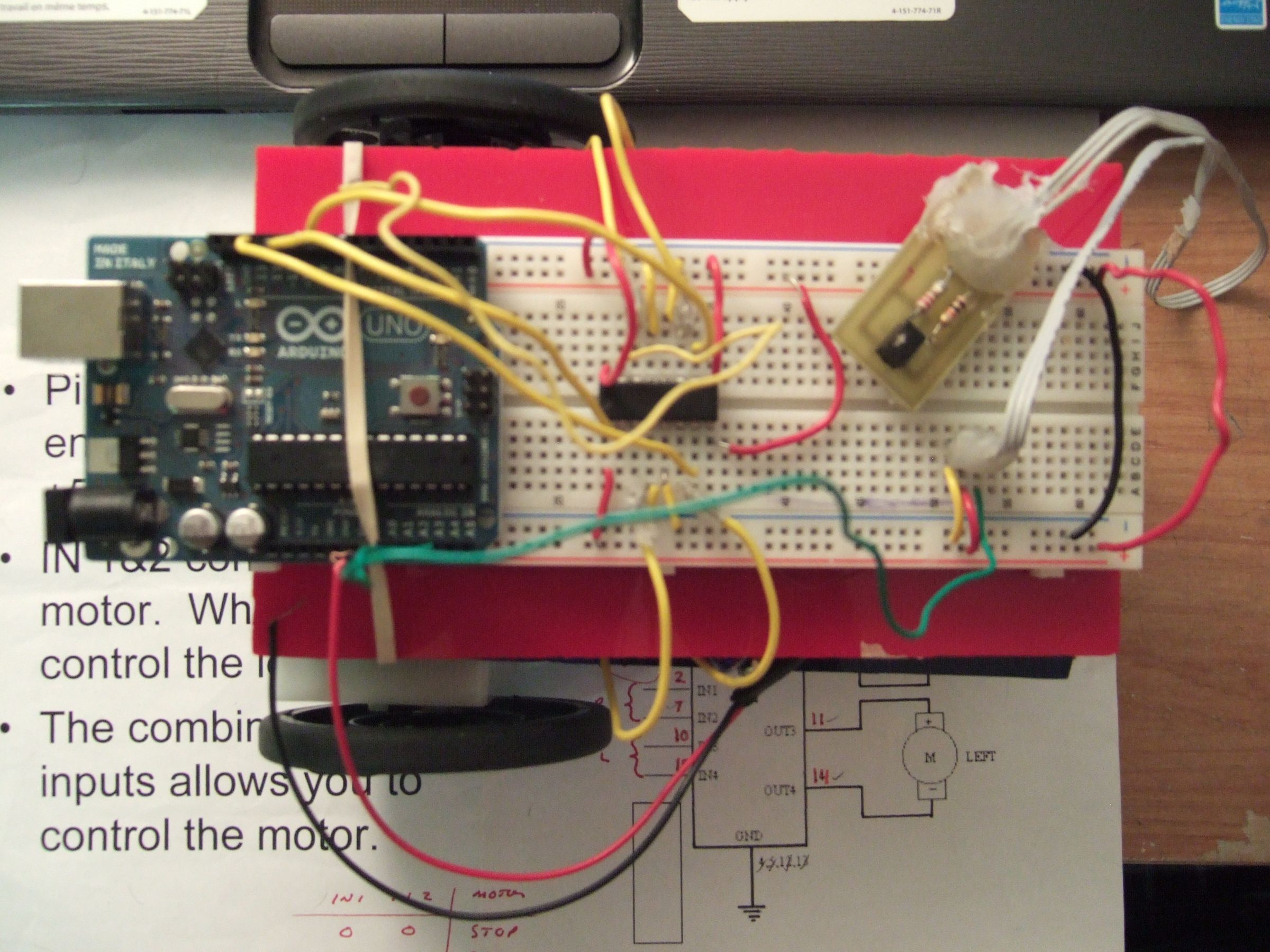 Infrared Sensor Guided Arduino Controlled L293D Robot ( Part 2 )