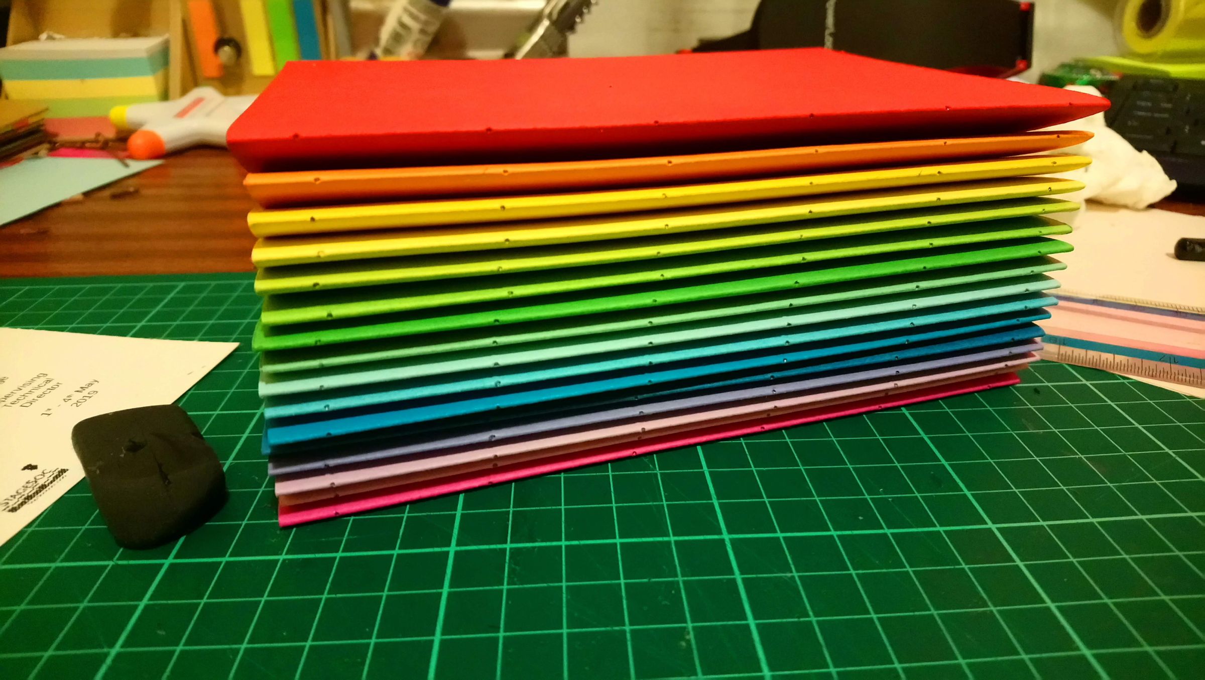 Rainbow Leather Bound Notebook : 17 Steps (with Pictures) - Instructables