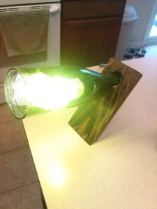 Floating Wine Bottle Lamp