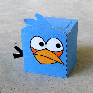 How to Make a Paper Toy Angry Bird (Blue)!