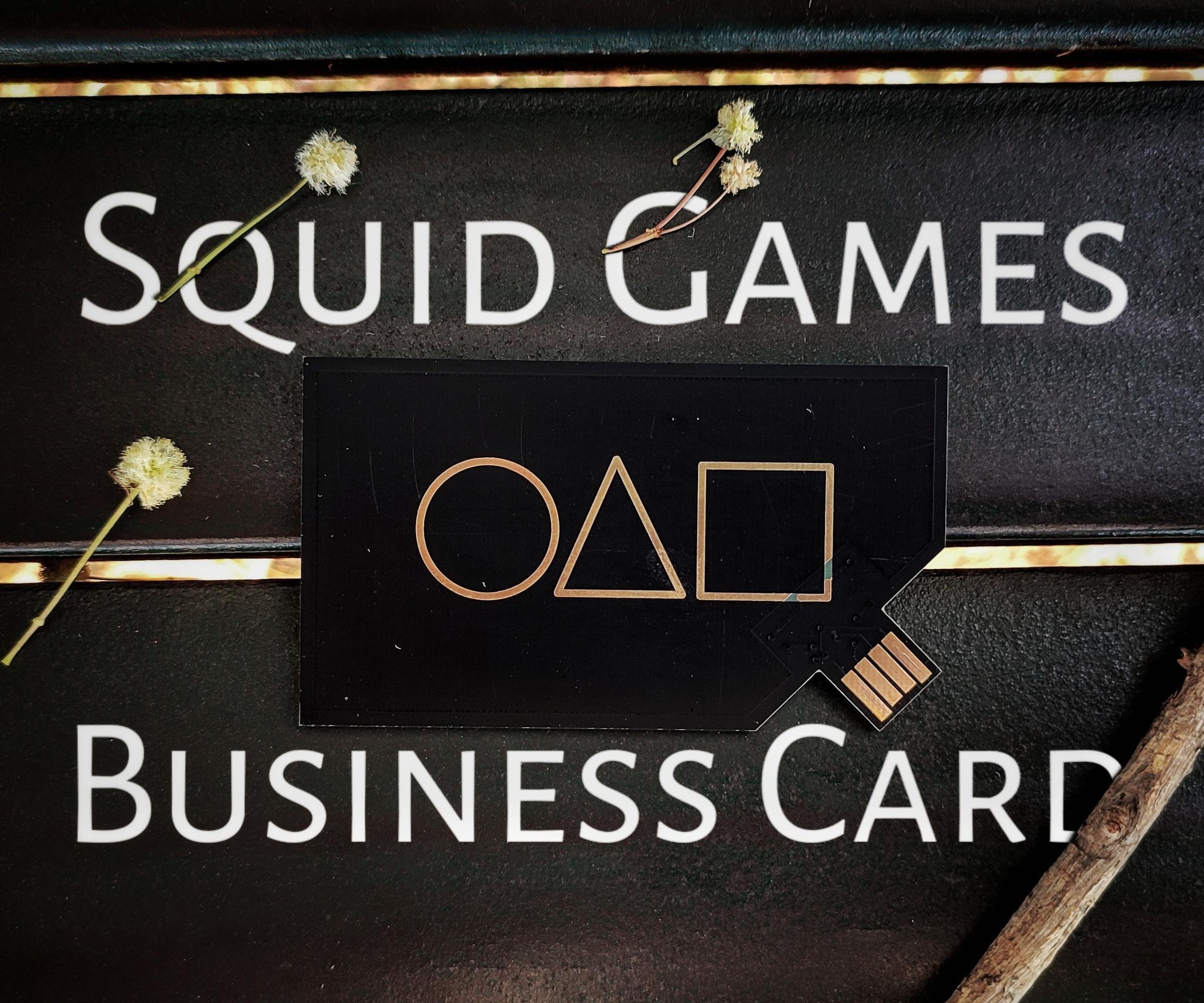 Squid Games Digital Business Card PCB