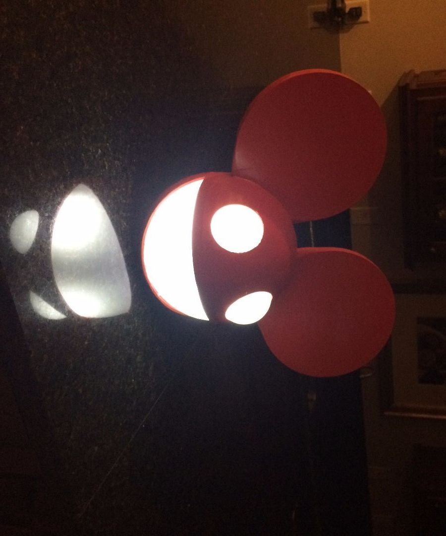 3D Print and Finish a Light-up a Deadmau5 Helmet
