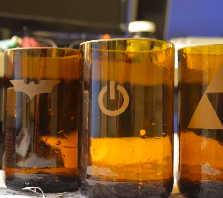 Etching My Beer Bottle Cups