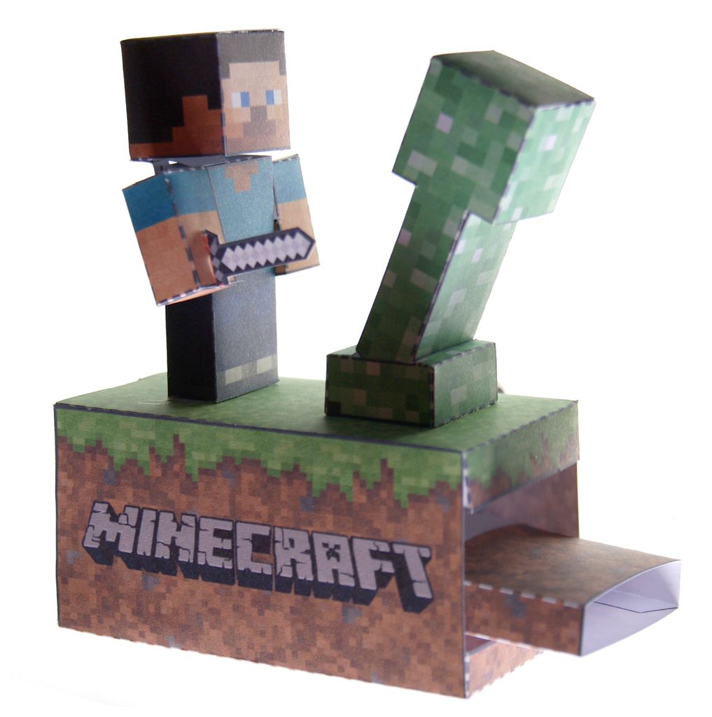 Papercraft Red Engine Minecraft Papercraft Red Creeper
