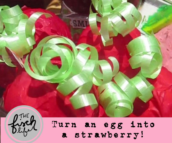Turn a KinderJoy Egg Into a Strawberry!