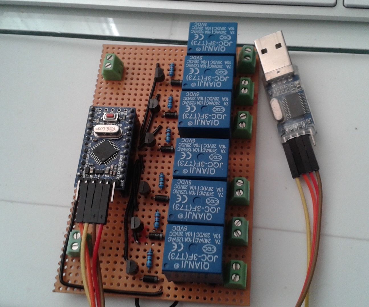 EL Wire - Arduino Mini Pro - Relay Controller Module 6 Channels