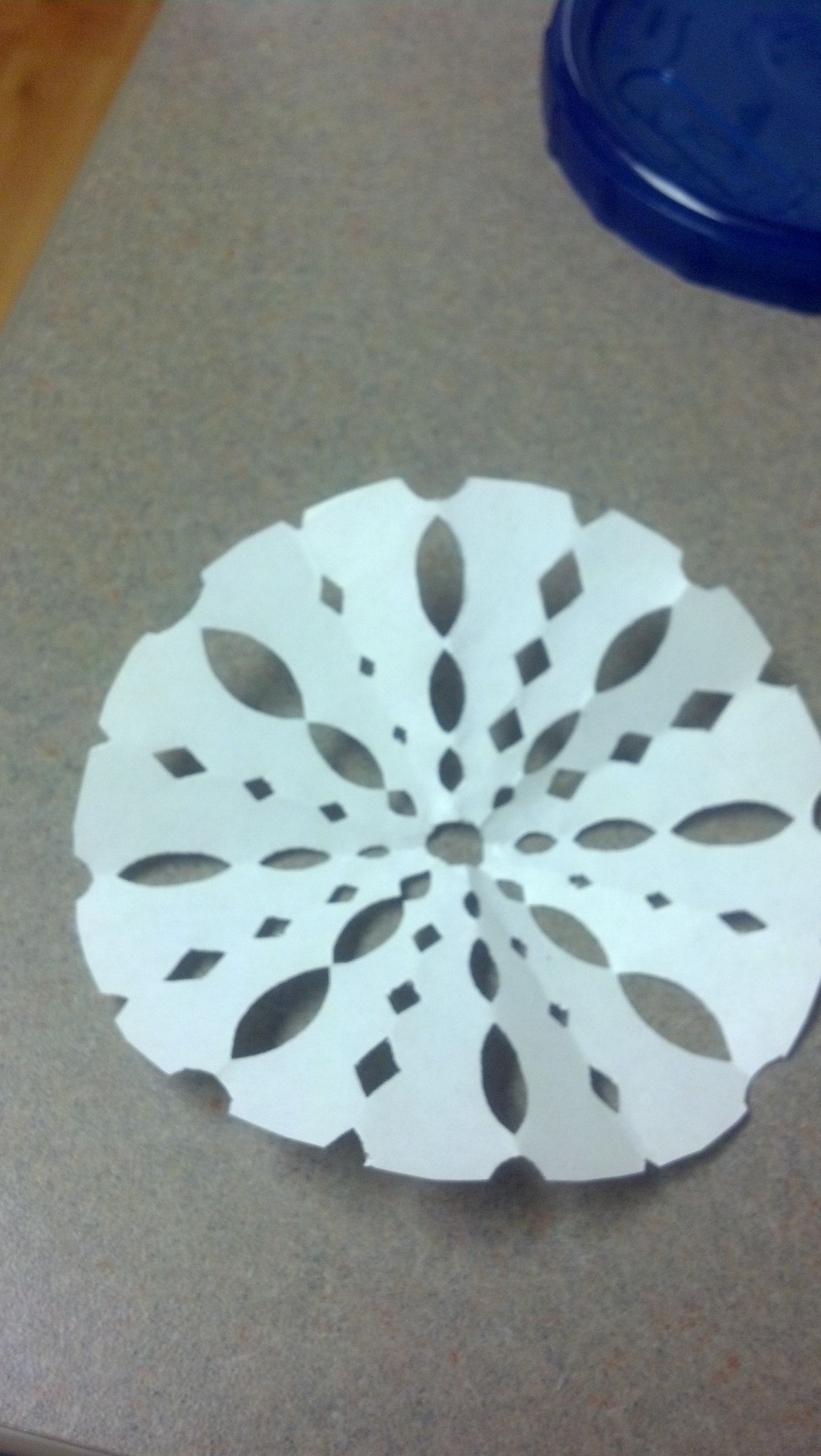 Round Paper Snowflakes