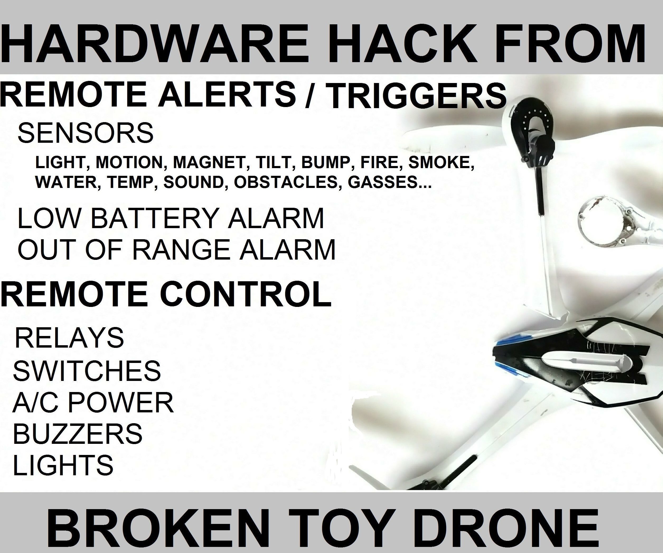 Broken Toy Drone Hardware Hack