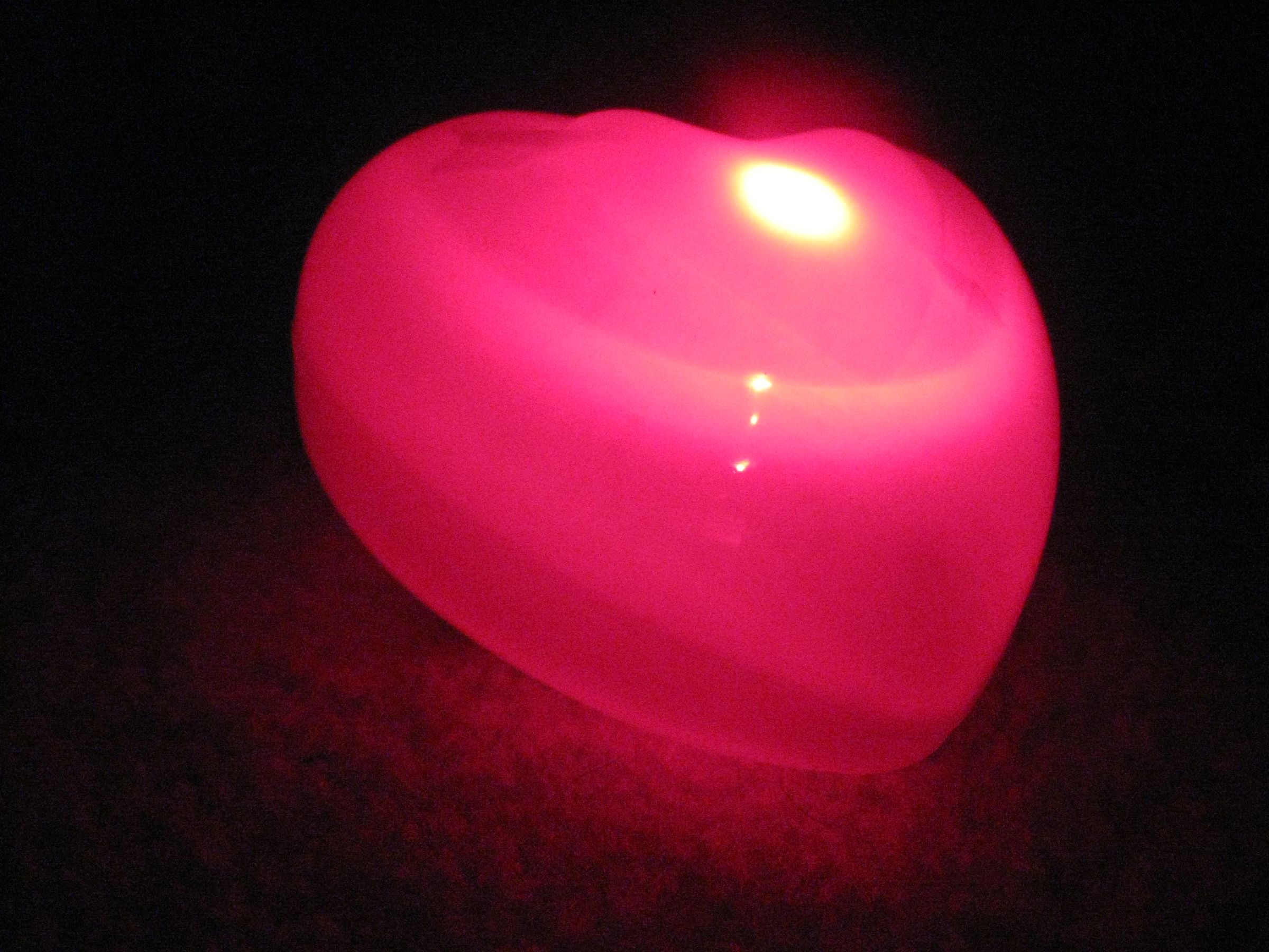 Glowing LED Heart Light