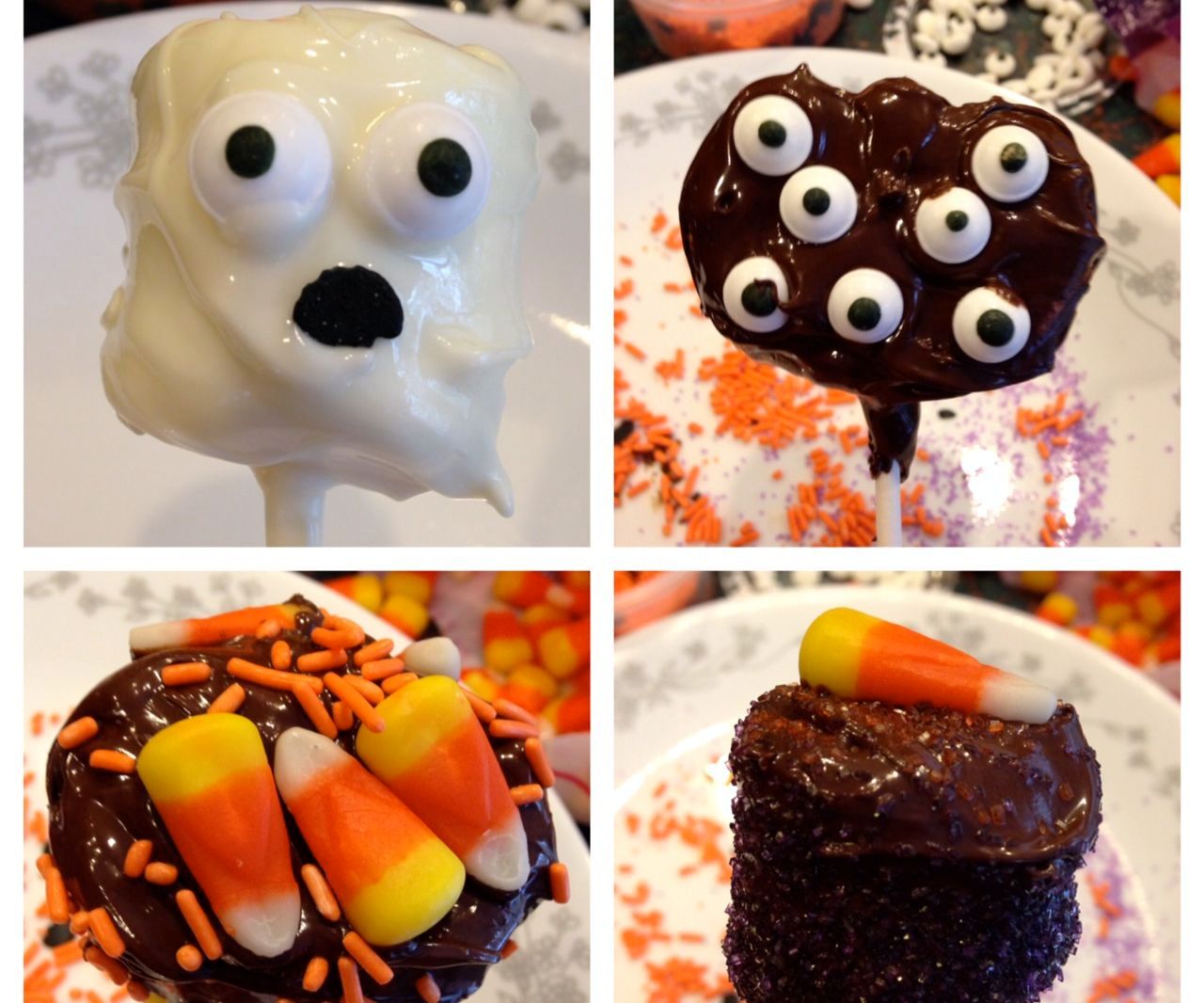 Spooky Marshmallow Pops