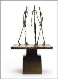 Giacometti Inspired Plaster Cast Sculptures