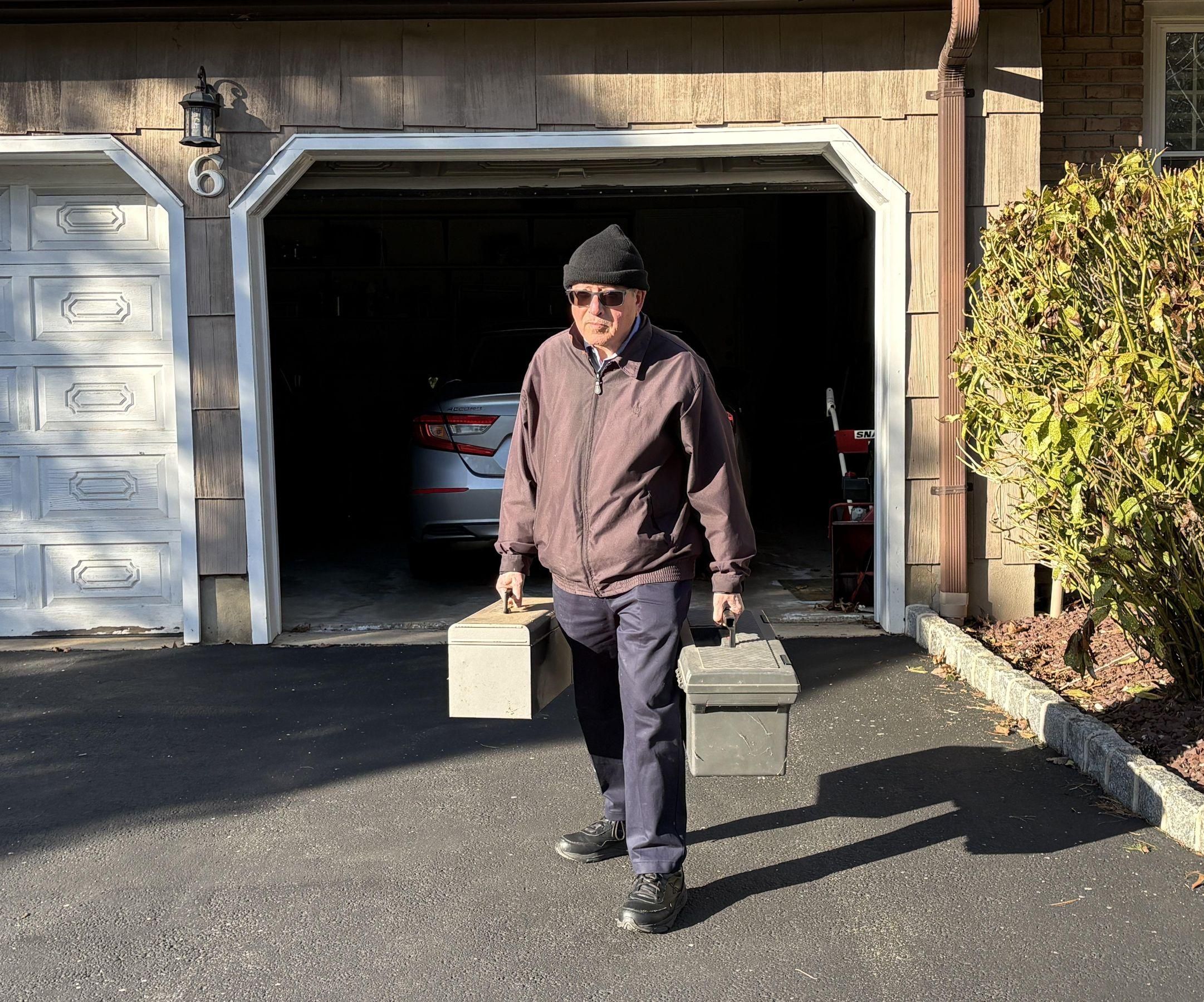 Easy Wireless Open Garage Door Warning Light for 2 Car Garage