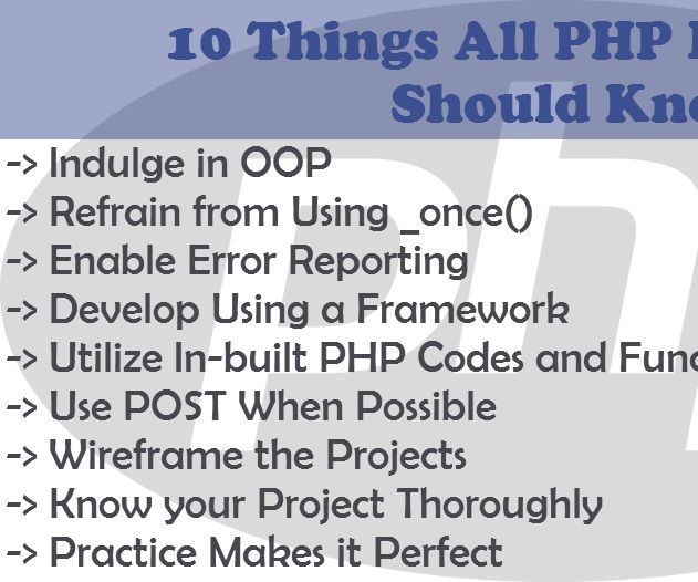 10 Things All PHP Developers Should Know