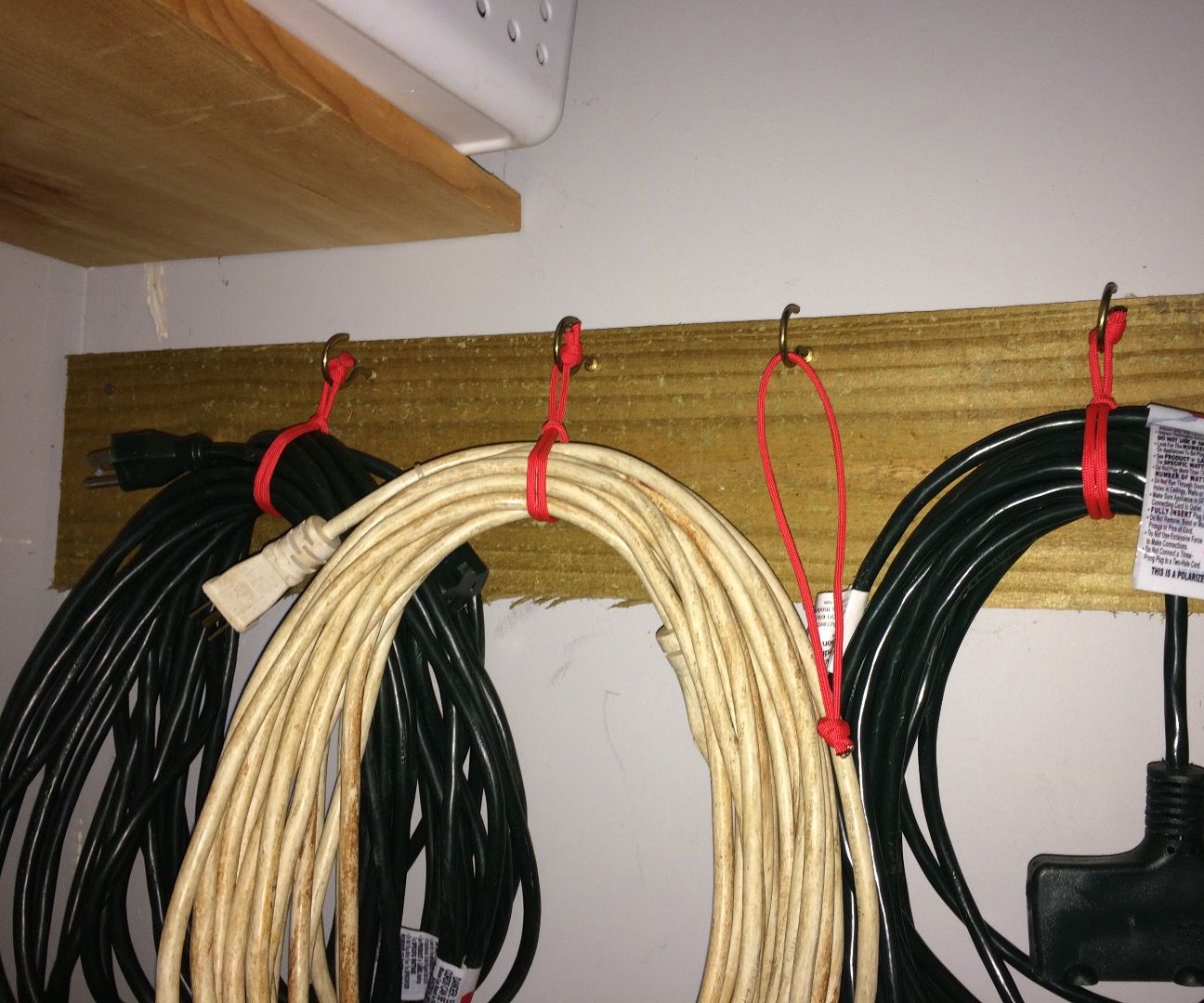 Paracord Extension Cord Organization
