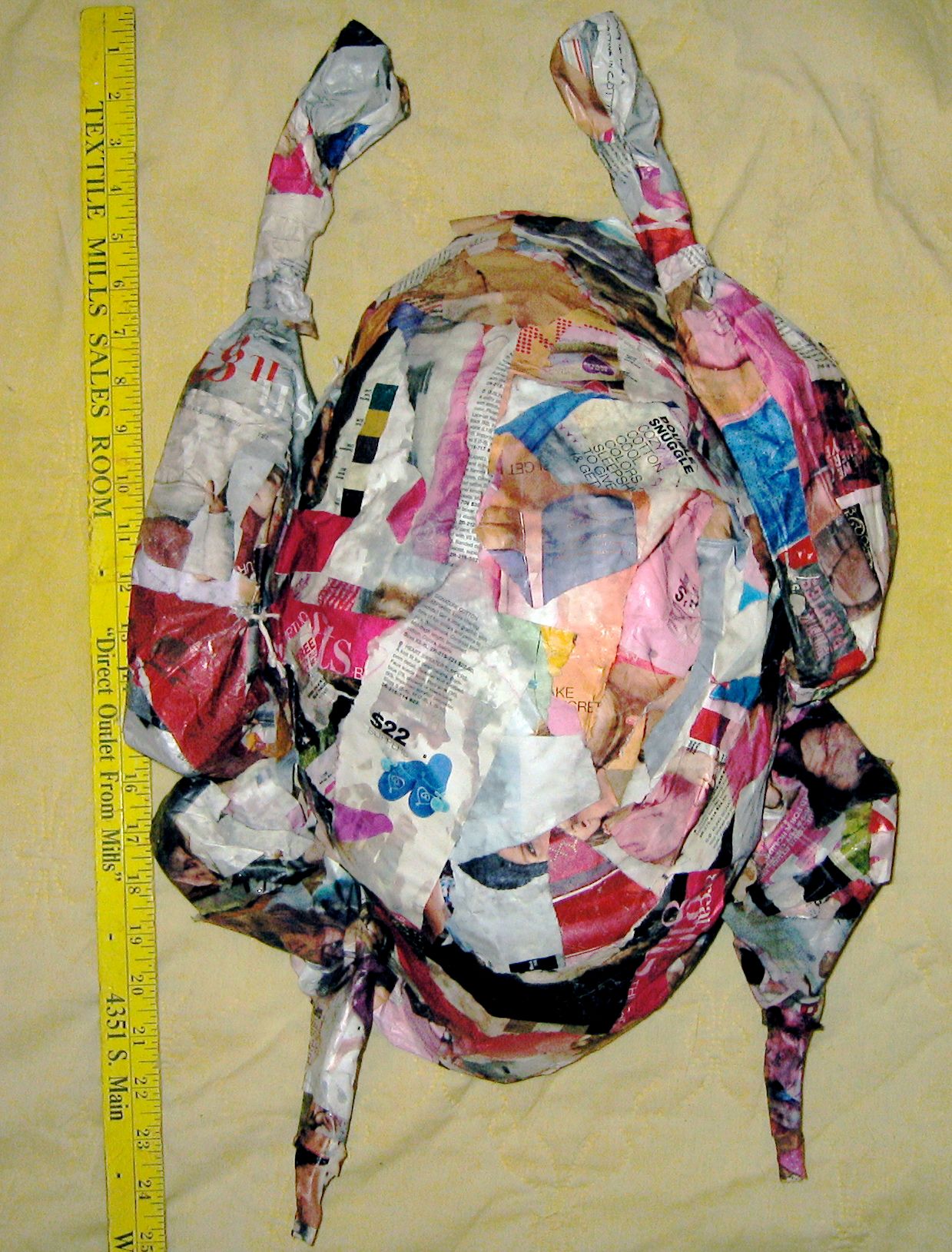 how to make a papier mache turkey