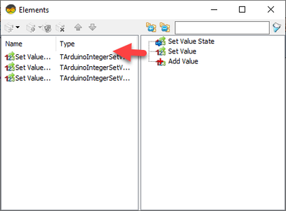 In Visuino Set Components