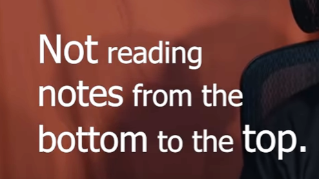 Which Way Do You Read Your Notes?