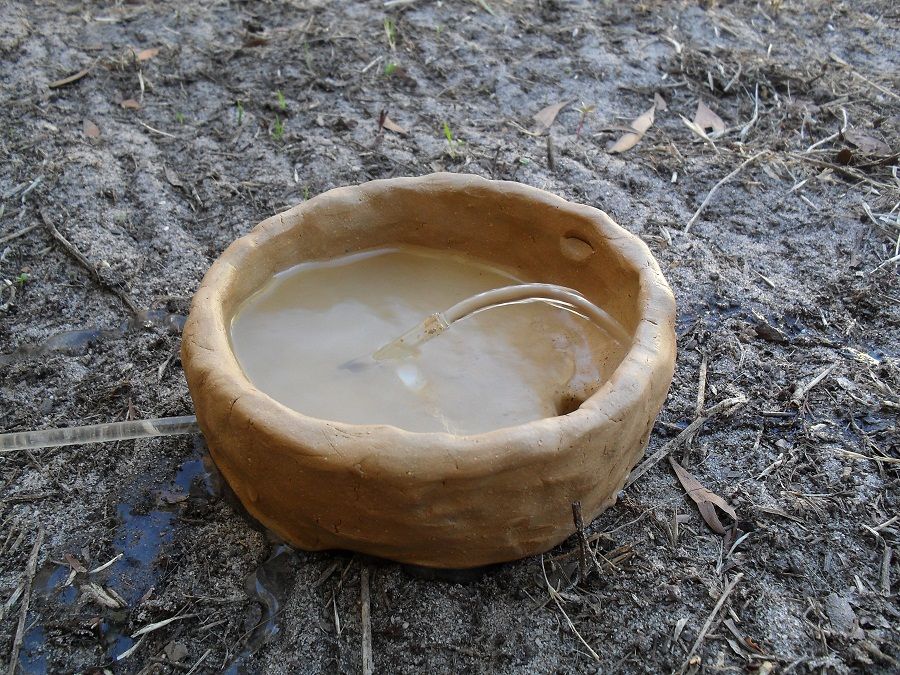 Air Drying Clay Fountain