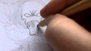 How to Draw a Dead Space Necromorph Creature