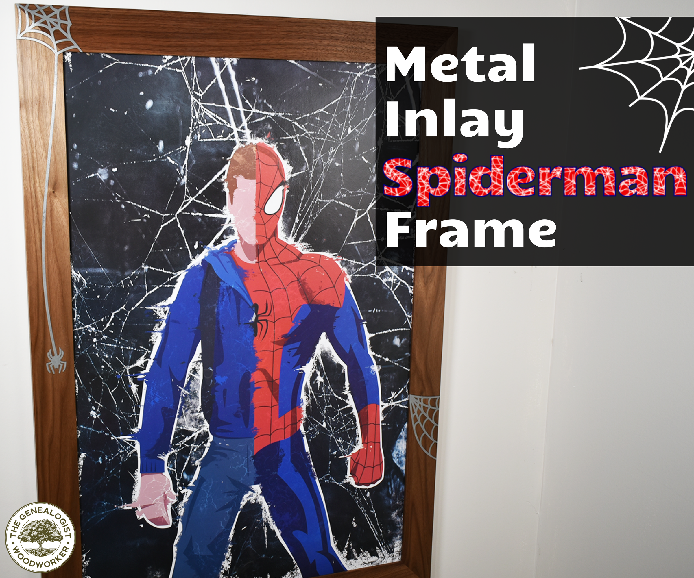 Metal Inlay Spiderman Frame
