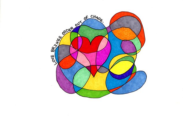 Chaos Scribble Valentine's Day Card