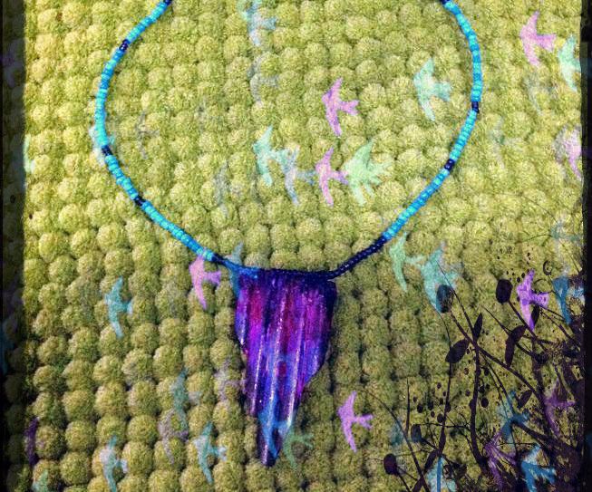 DIY Reversible Straw Statement Necklace !