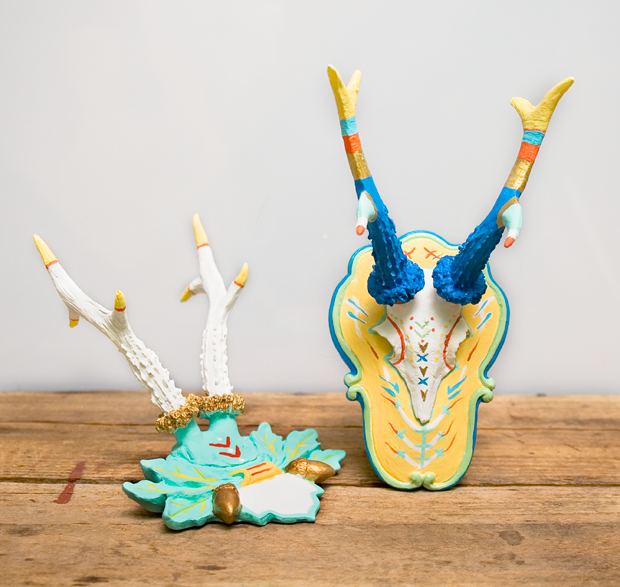 Rainy Day DIY - Painted Antlers