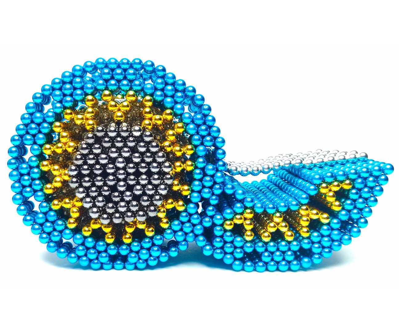 A Tape Dispenser Made From 3549pcs 5mm Magnetic Balls