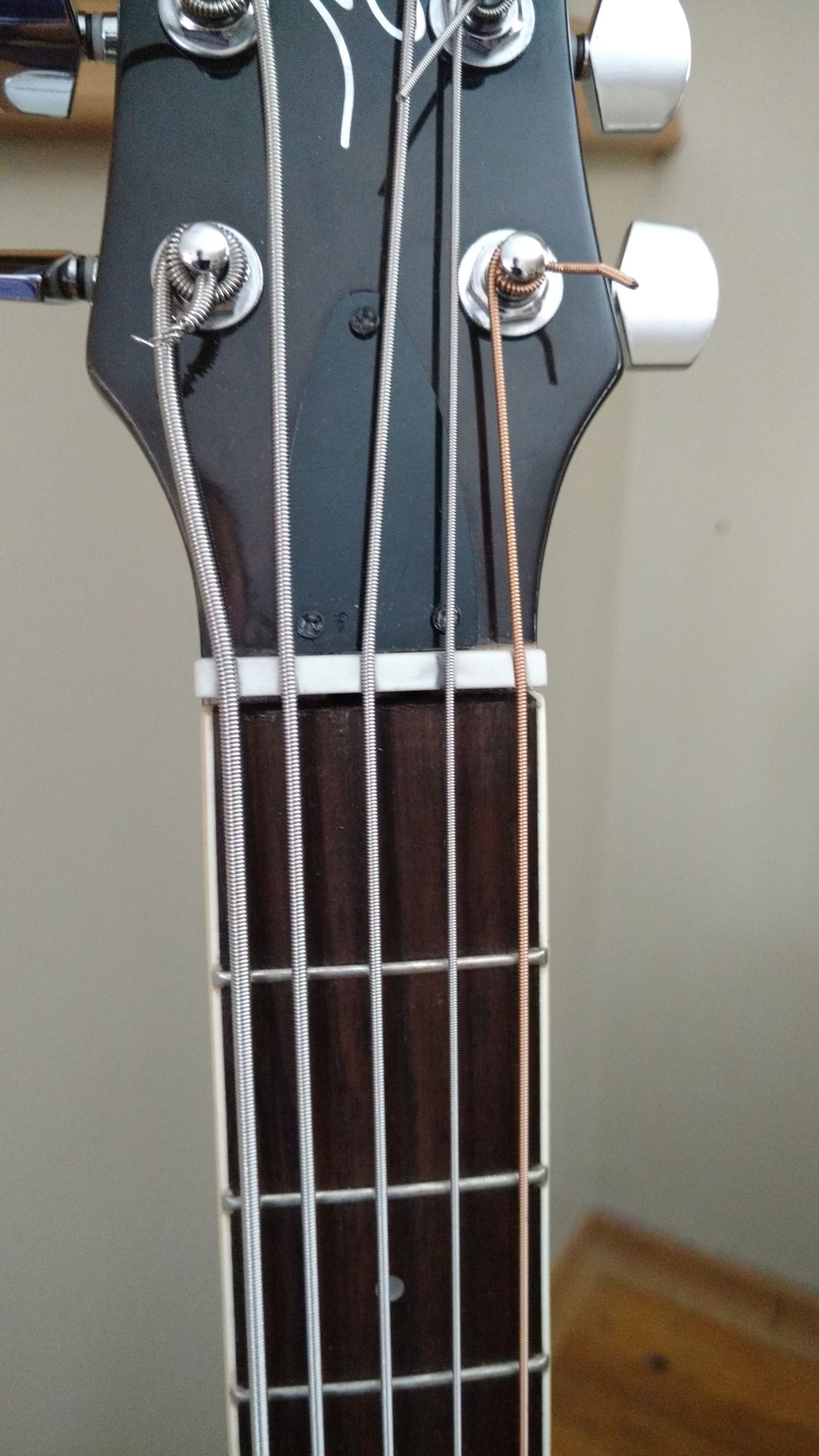 5 String Bass Guitar Out of an Acoustic Guitar Instructables