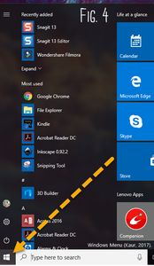 Click on the Windows Start Menu Button 