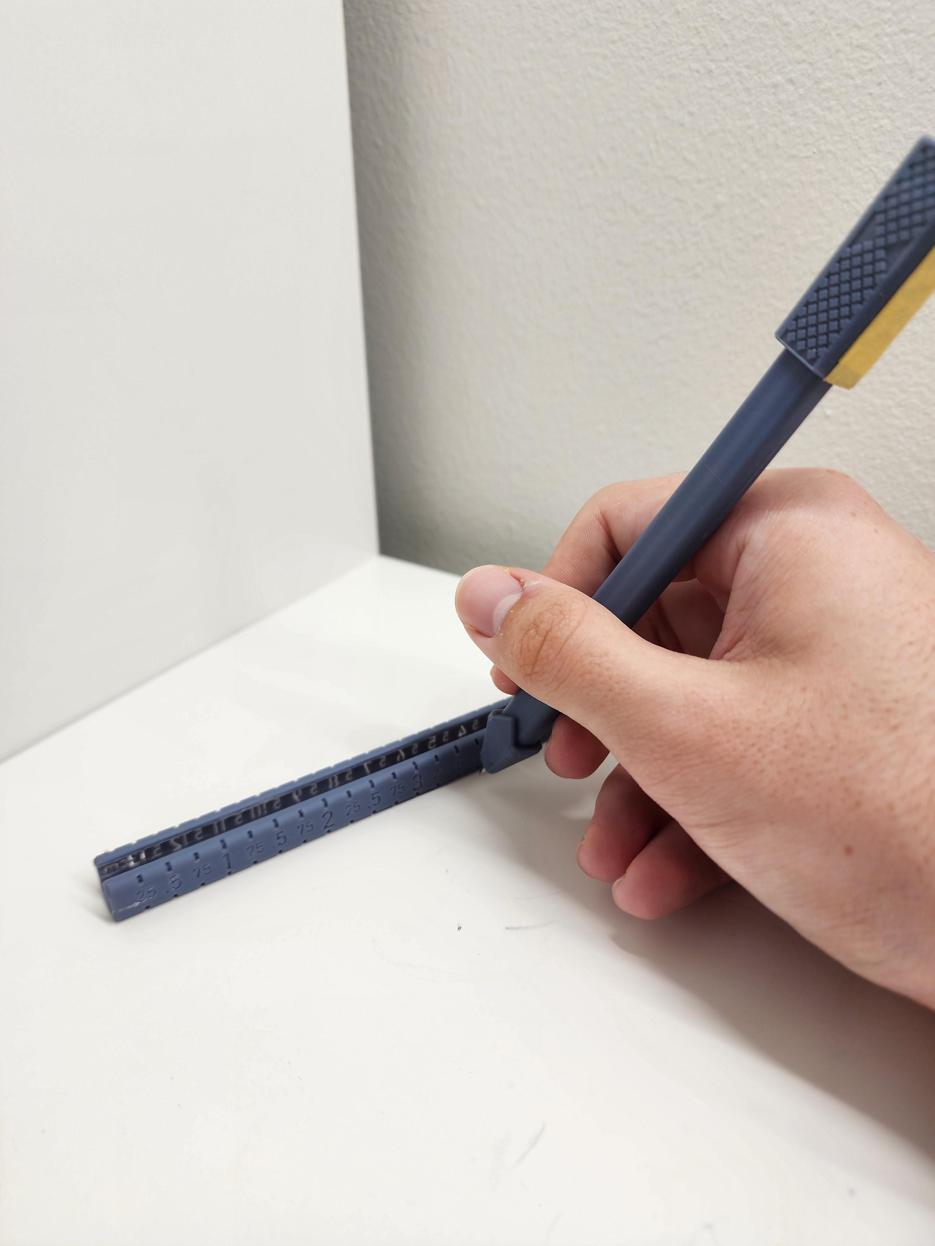 Make Your Own Pen With a Built-In Ruler : 4 Steps (with Pictures ...