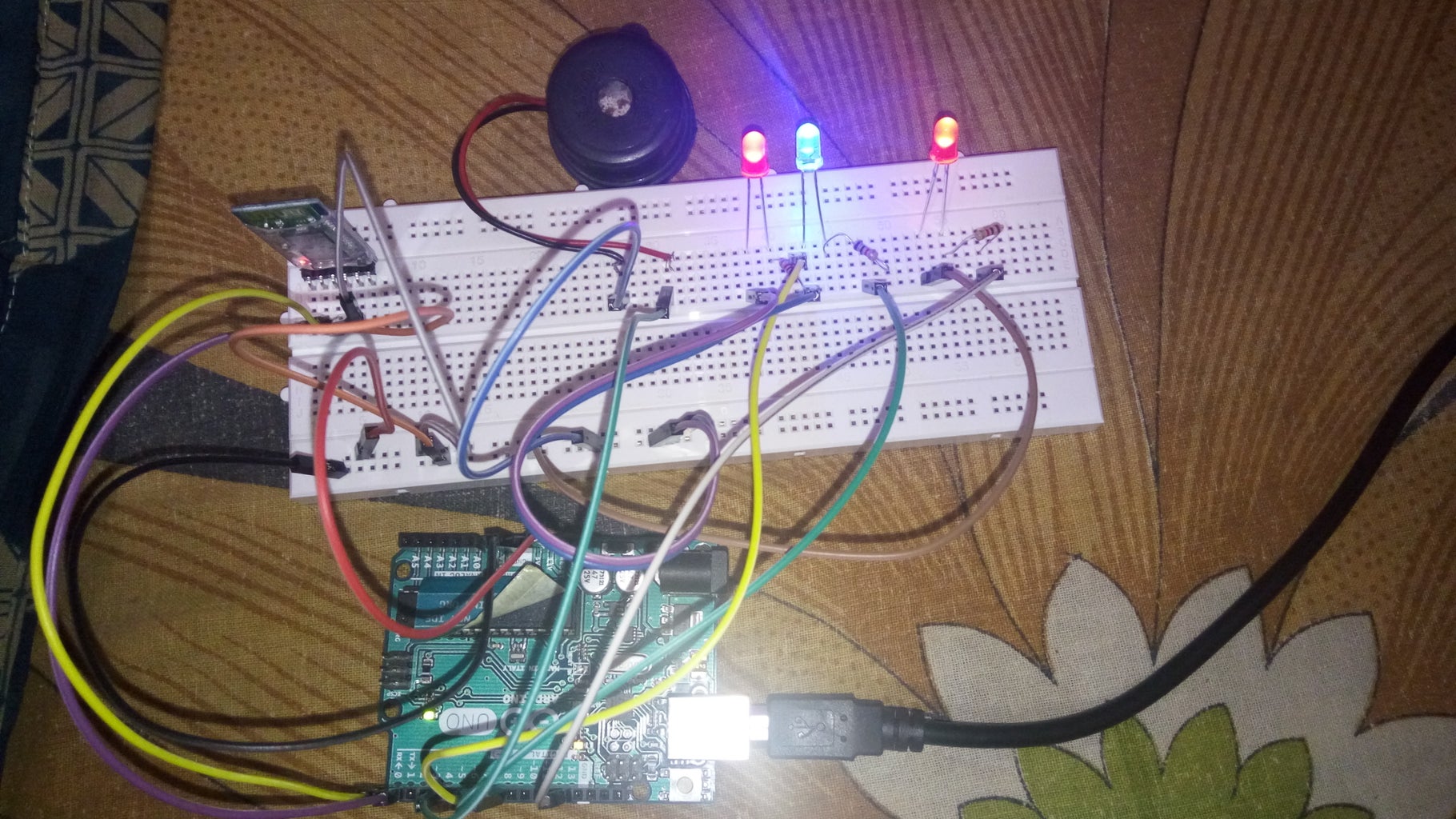 LED, Buzzer Control Using Bluetooth Module and Arduino : 5 Steps ...
