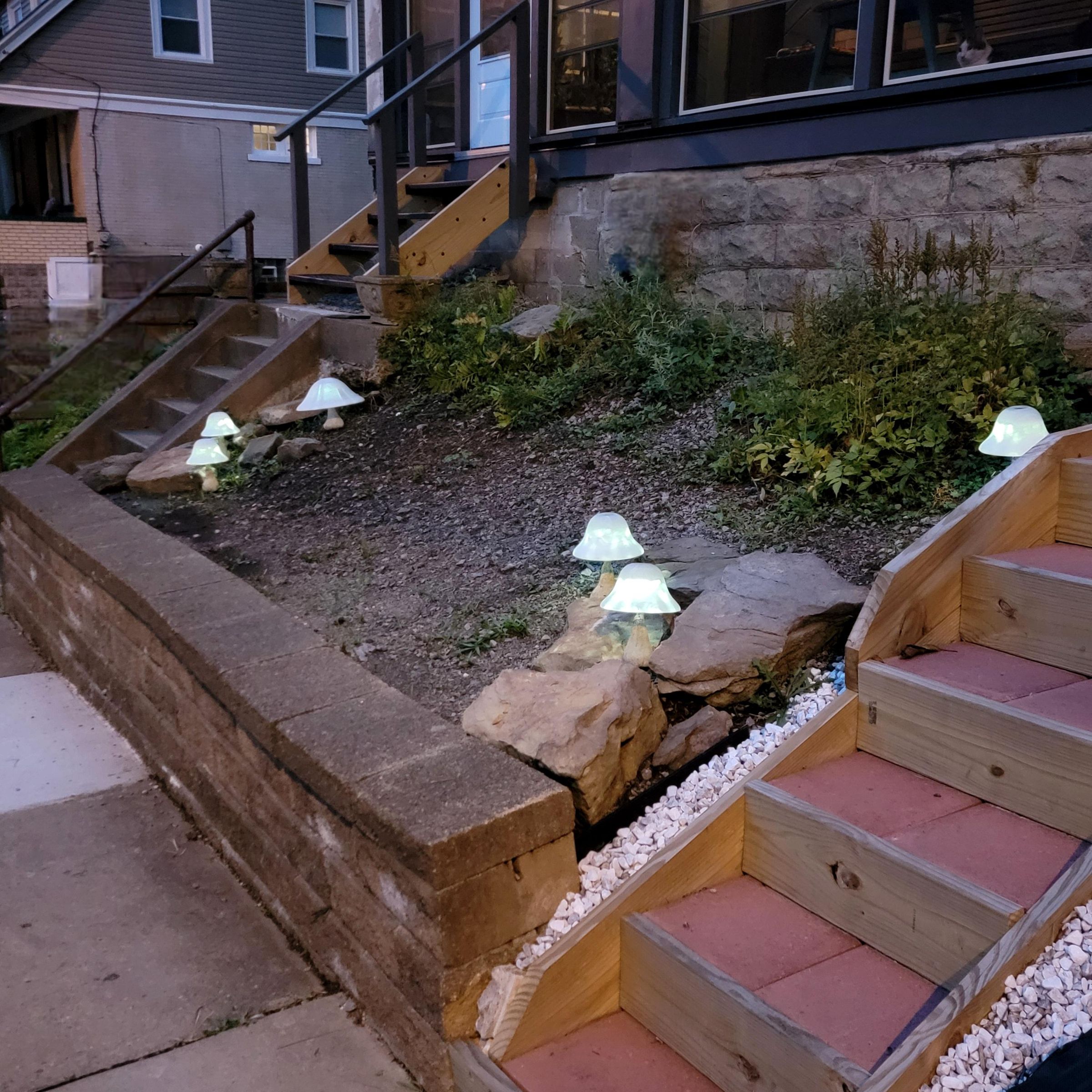 Upcycled Solar Garden Mushroom Lights : 7 Steps (with Pictures ...